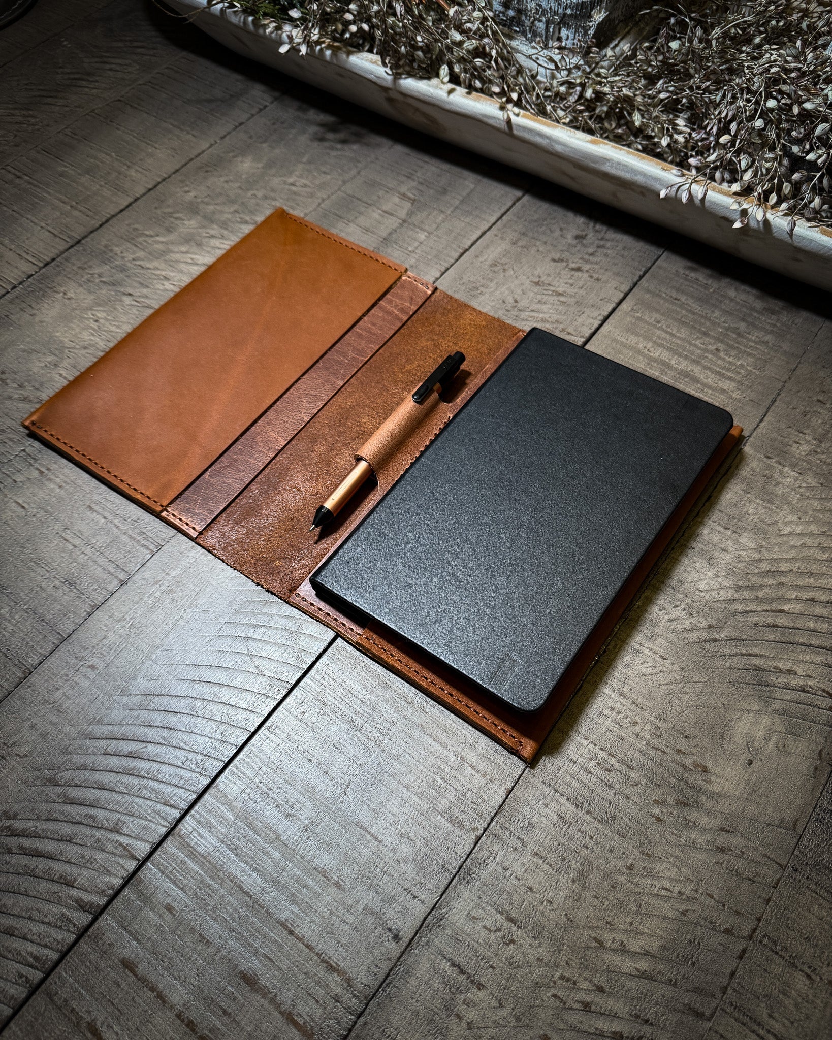 The Charlie: Premium A5 Refillable Leather Journal by Red Letter Rebind