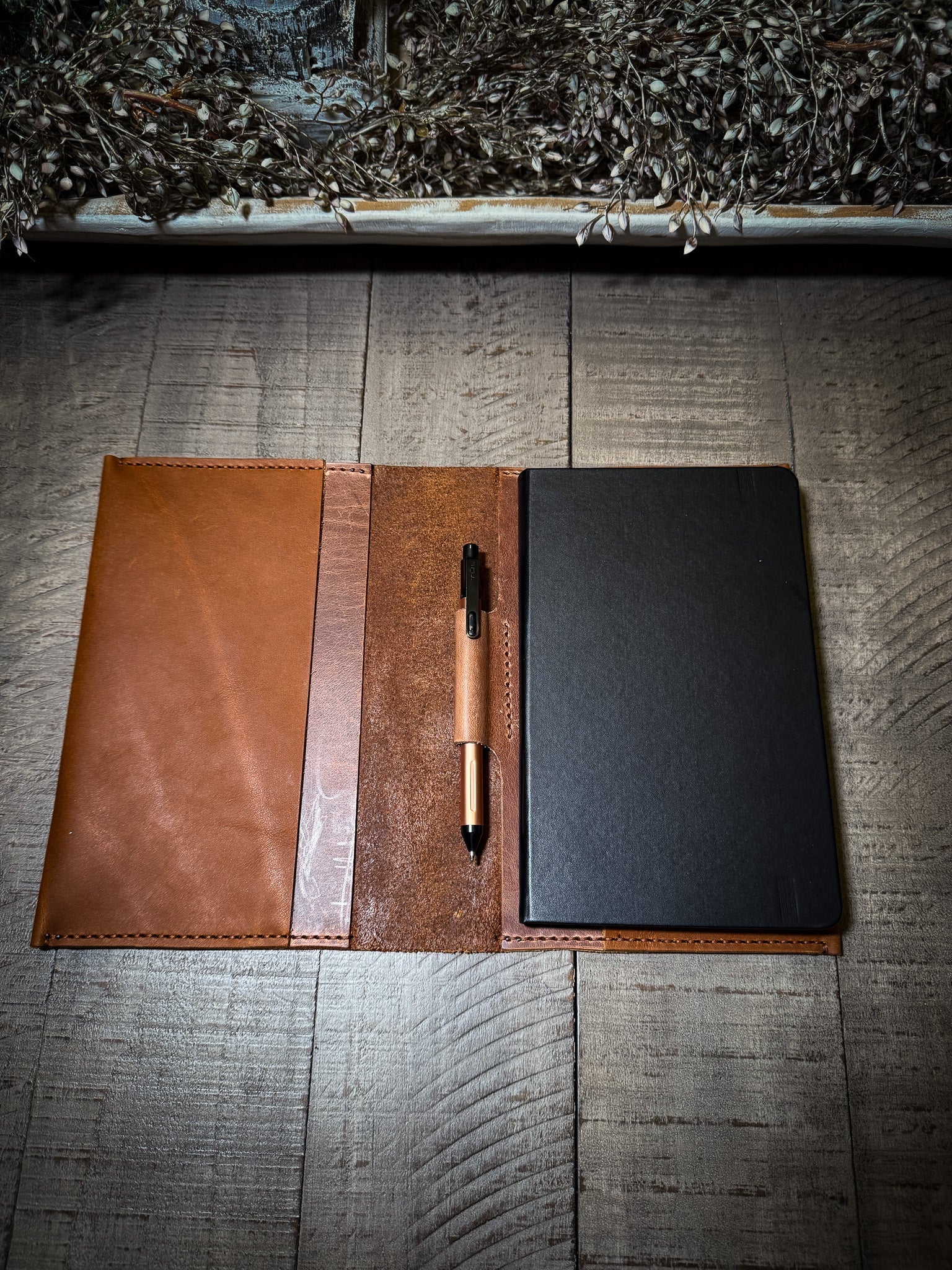 The Charlie: Premium A5 Refillable Leather Journal by Red Letter Rebind