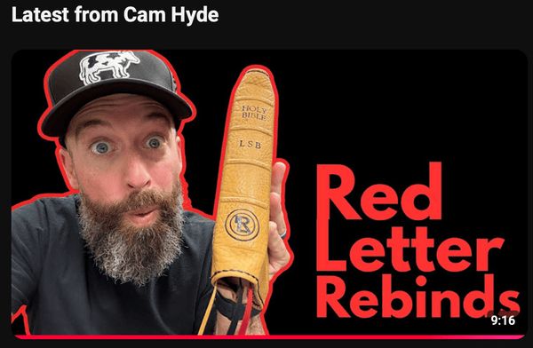 Bible Rebinding Review by Cam Hyde