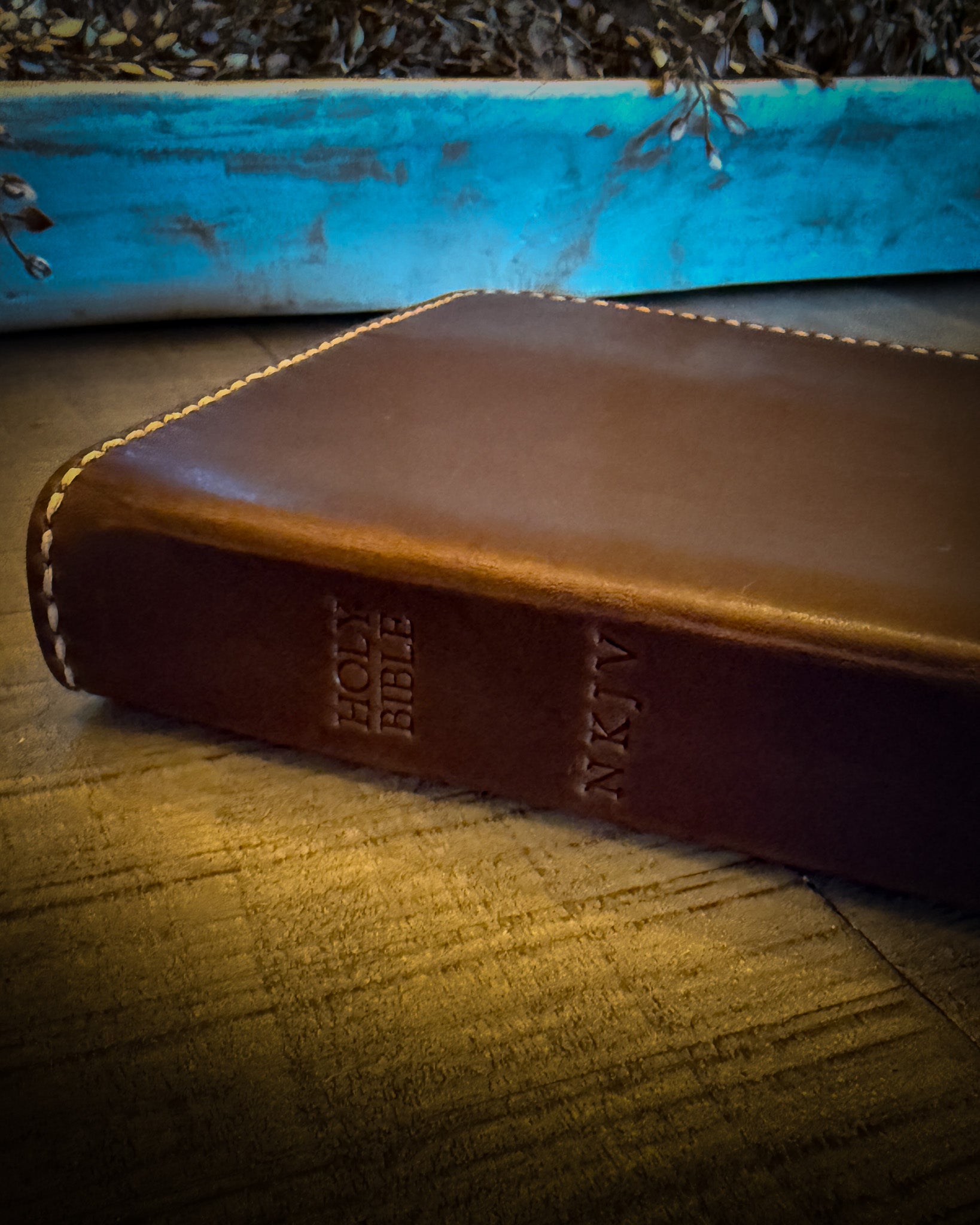 Bible Rebind in Horween Nut Brown