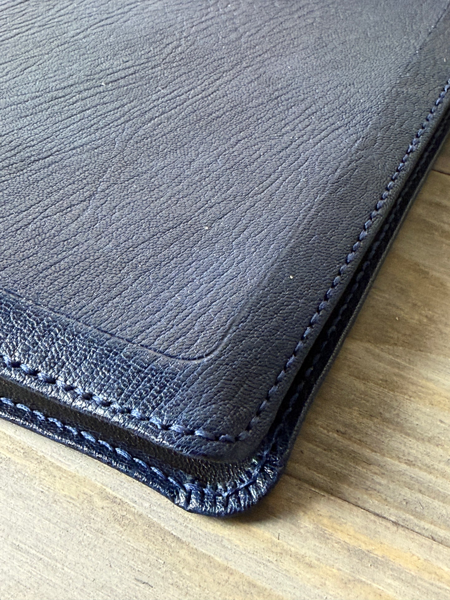 NKJV Macleran Bible — Navy Sokoto Goatskin, Hand-Bound Edition