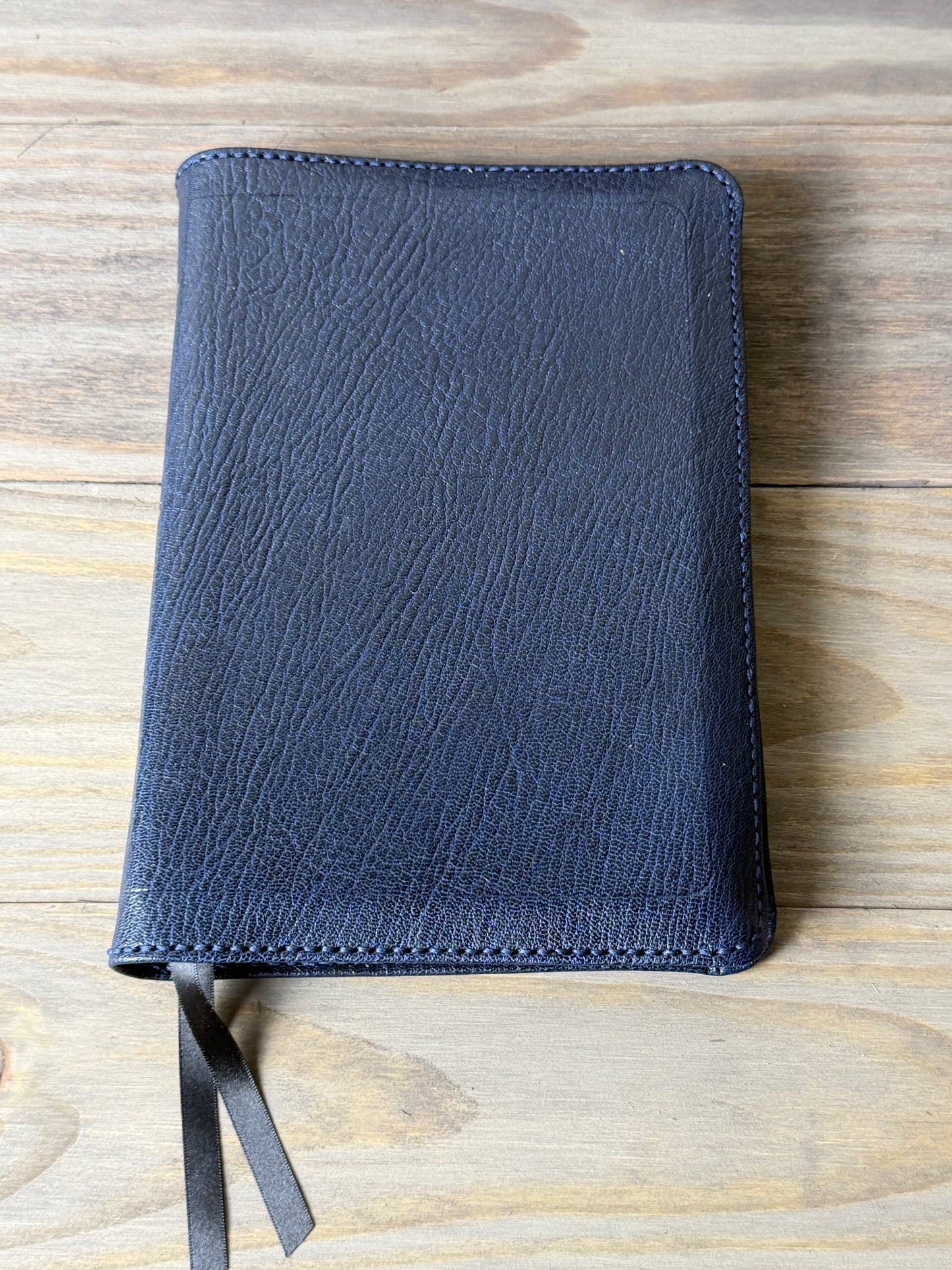 NKJV Macleran Bible — Navy Sokoto Goatskin, Hand-Bound Edition