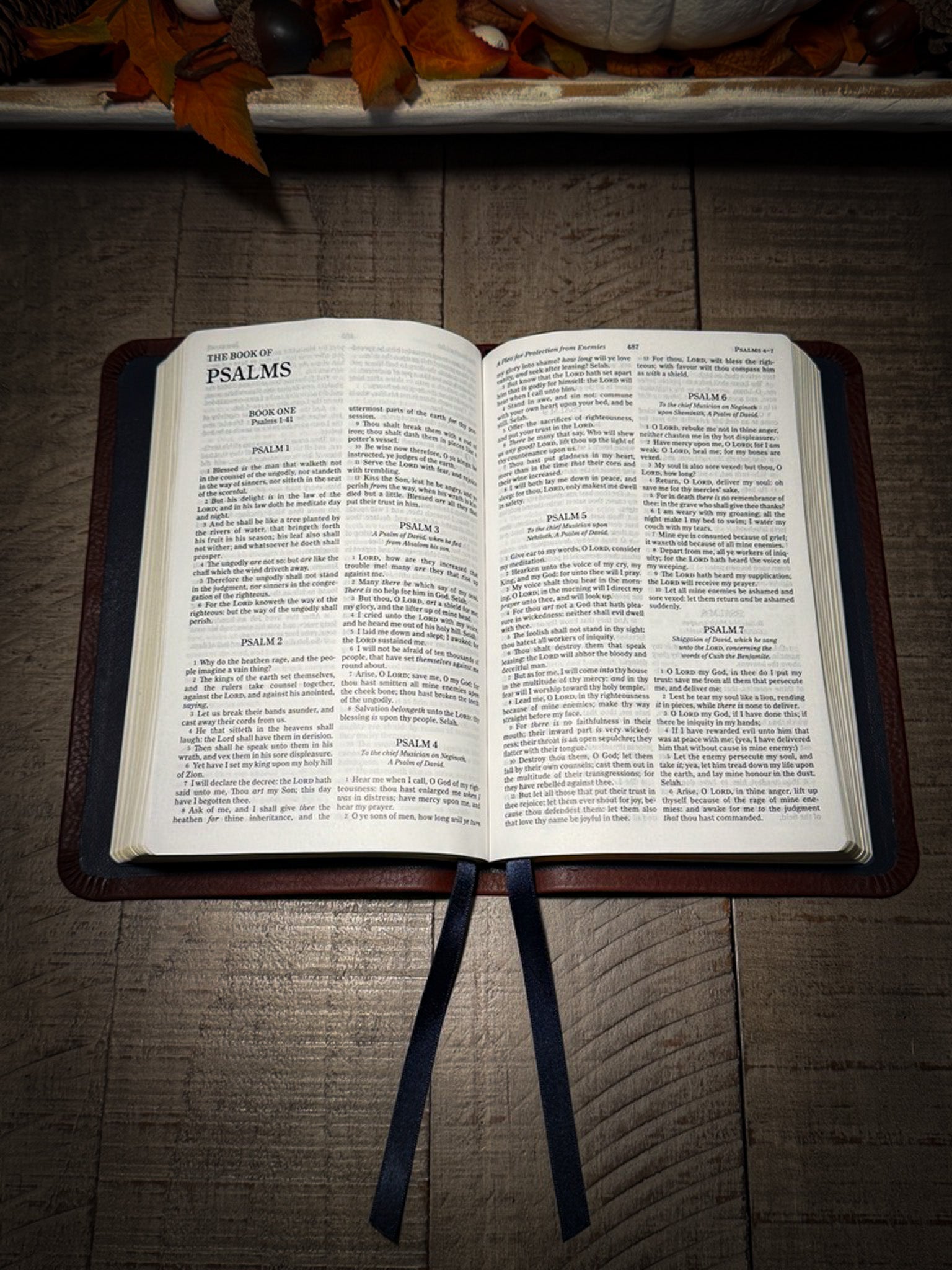 KJV Thinline Bible – Tobacco Minerva Box Leather