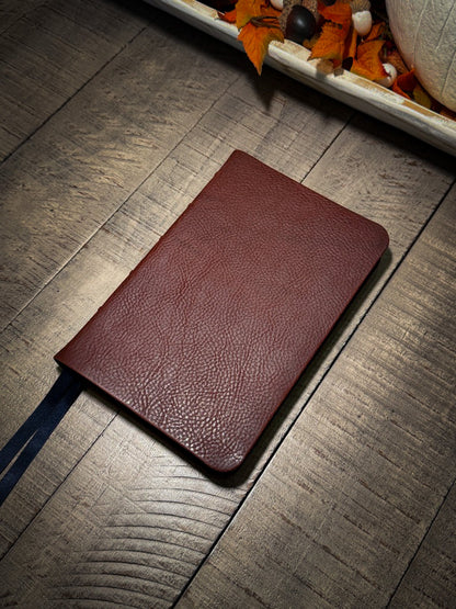 KJV Thinline Bible – Tobacco Minerva Box Leather