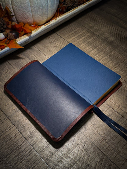 KJV Thinline Bible – Tobacco Minerva Box Leather