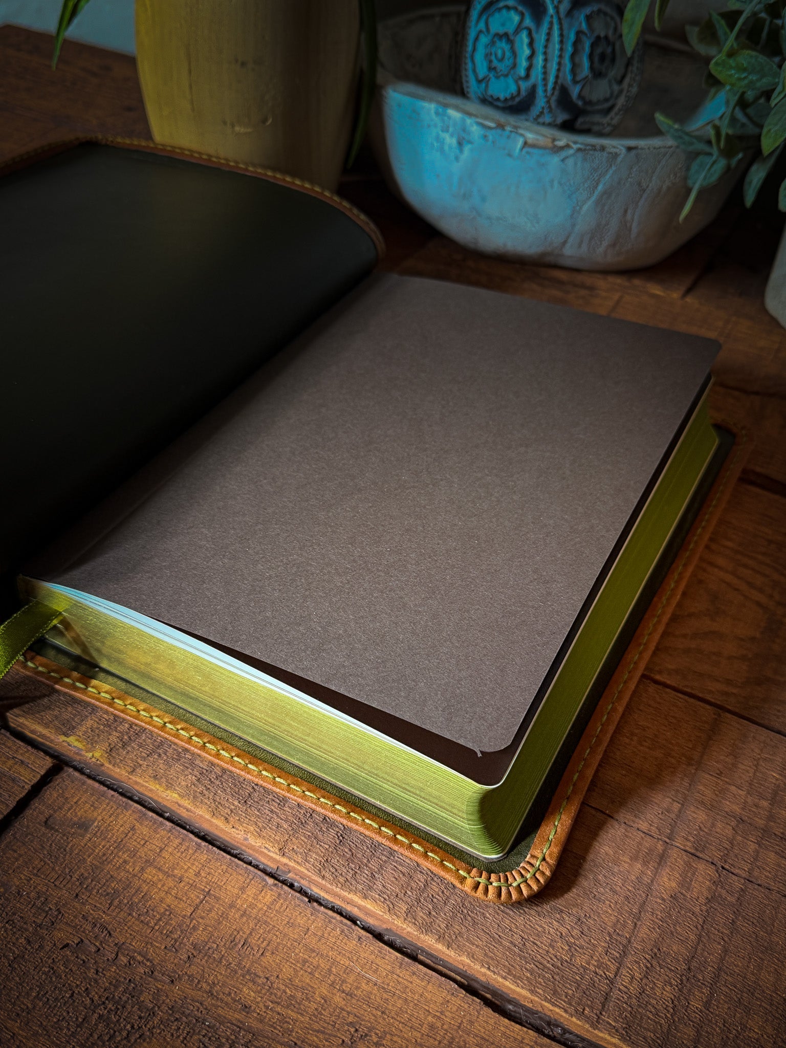 NASB 1995 Large Print Ultrathin Reference - Badalassi Pueblo Cognac