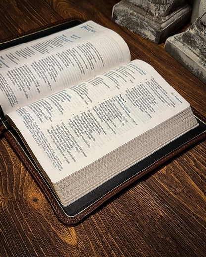 NKJV Maclaren Thinline Reference - Horween Derby Nut Brown